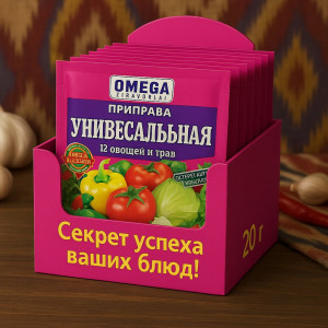 Универсальная приправа "12 овощей и трав", 20 г — натуральная смесь для любых блюд Универсальная приправа "12 овощей и трав", 20 г — натуральная смесь для любых блюд