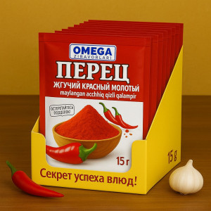 Перец красный молотый жгучий, 15 г — острая натуральная приправа