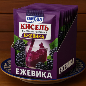 Кисель "ЕЖЕВИКА ", быстрорастворимый, 100 г — ароматный фруктовый напиток