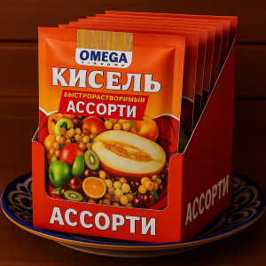 Кисель быстррастворимый Ассорти, 100 г — OMEGA