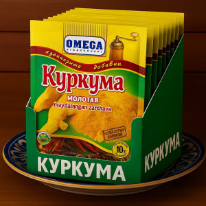 Куркума молотая, 10 г — OMEGA