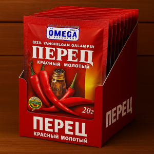 Перец красный молотый, 20 г — OMEGA