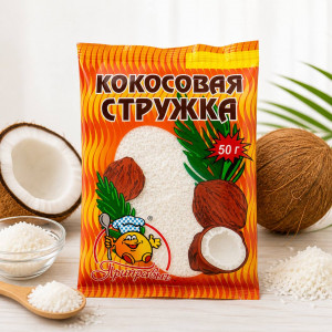 Кокосовая стружка 20грамм Кокосовая стружка 20грамм
